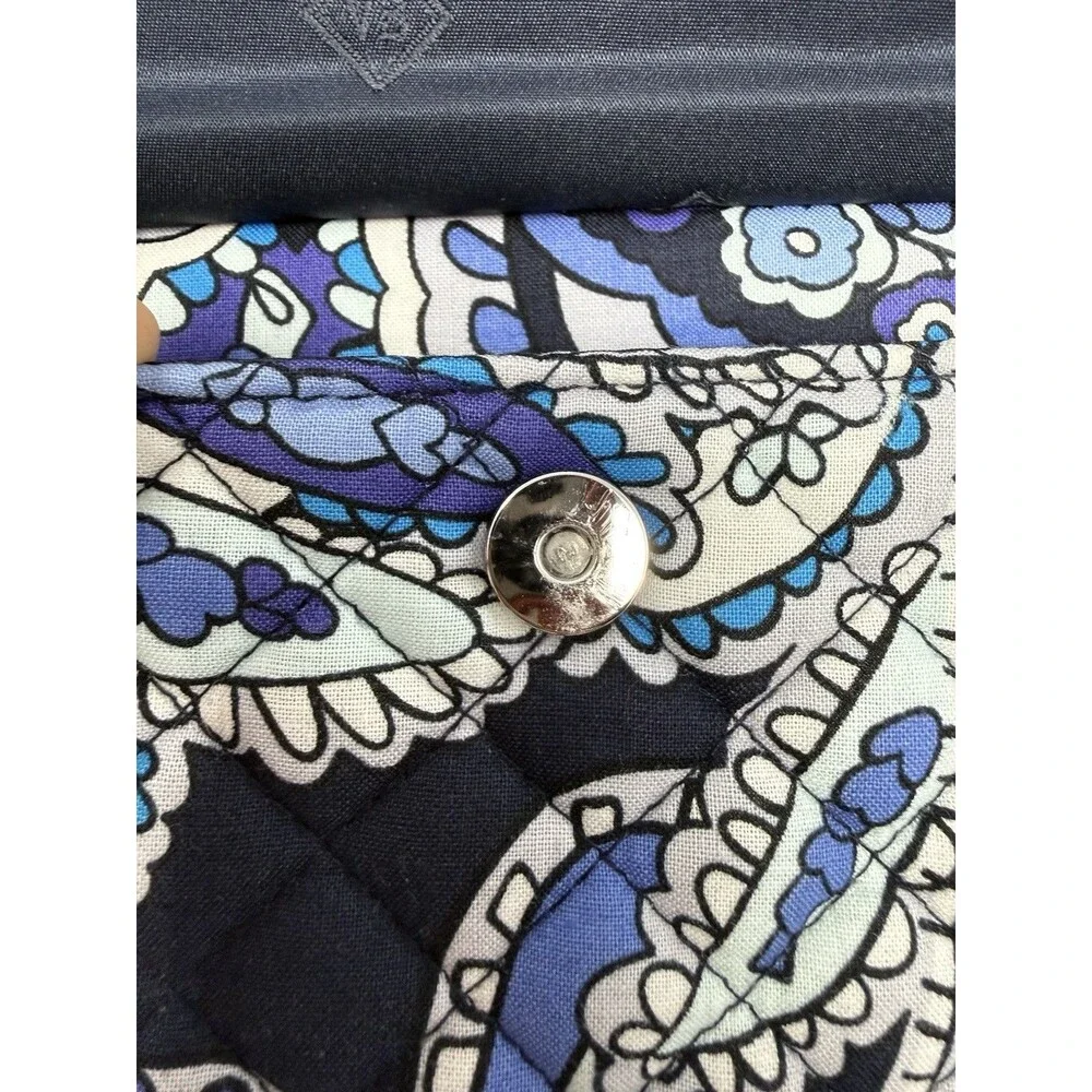 Vera Bradley Deep Night Paisley Smartphone Wristlet Crossbody Wallet Blue